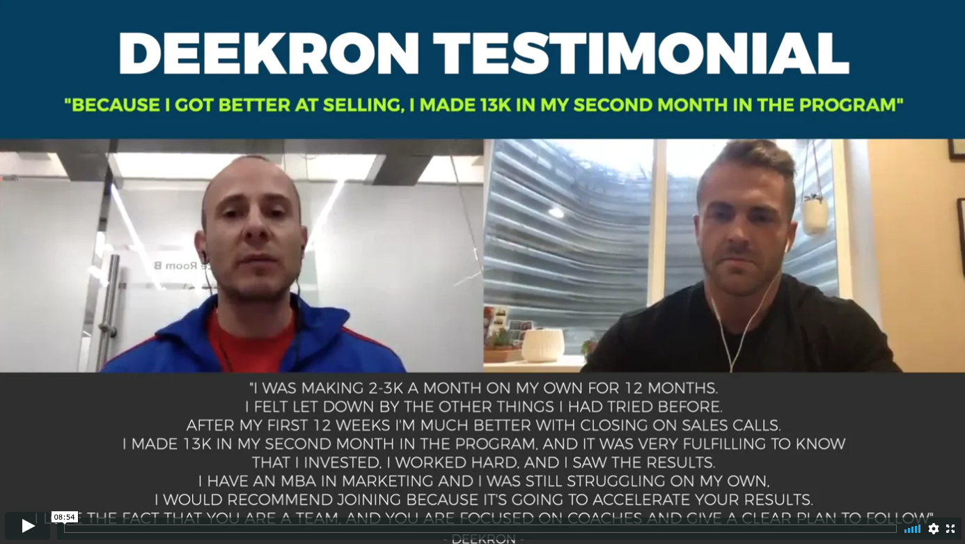 Deekron Testimonial