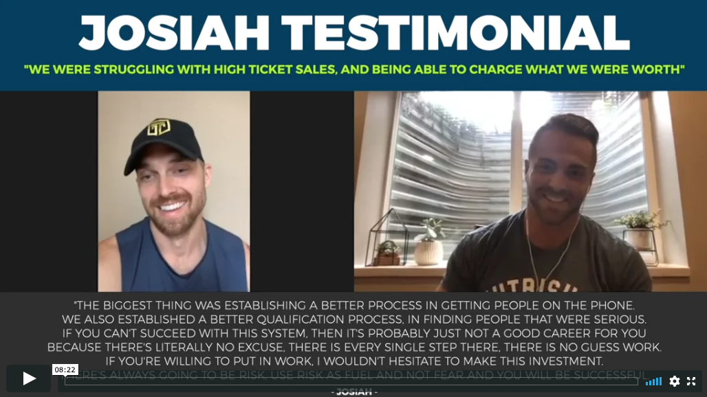 Josiah Testimonial