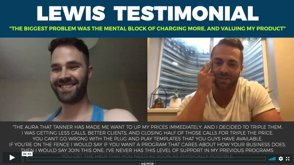 Lewis Testimonial