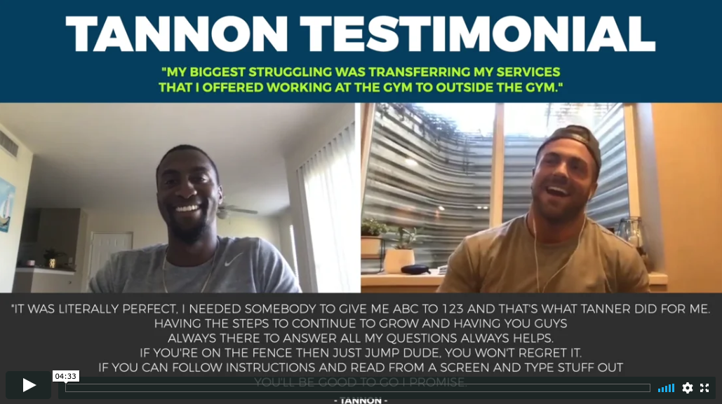 Tannon Testimonial