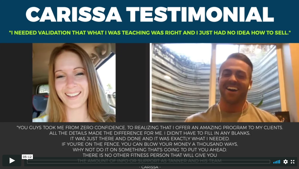 Carissa Testimonial