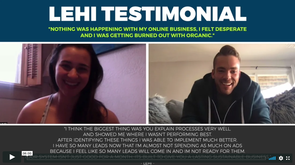 Lehi Testimonial